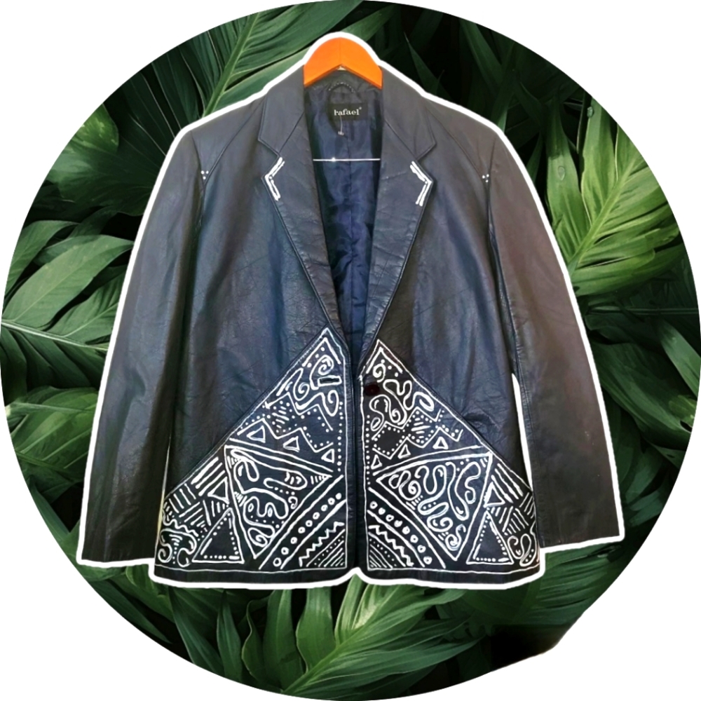 Hand Painted Leather Jacket
